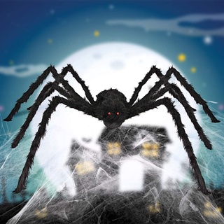 Halloween Decorations Giant Spider Outdoor Large Props Scary Hairy Fake Web Decoration 30cm #9