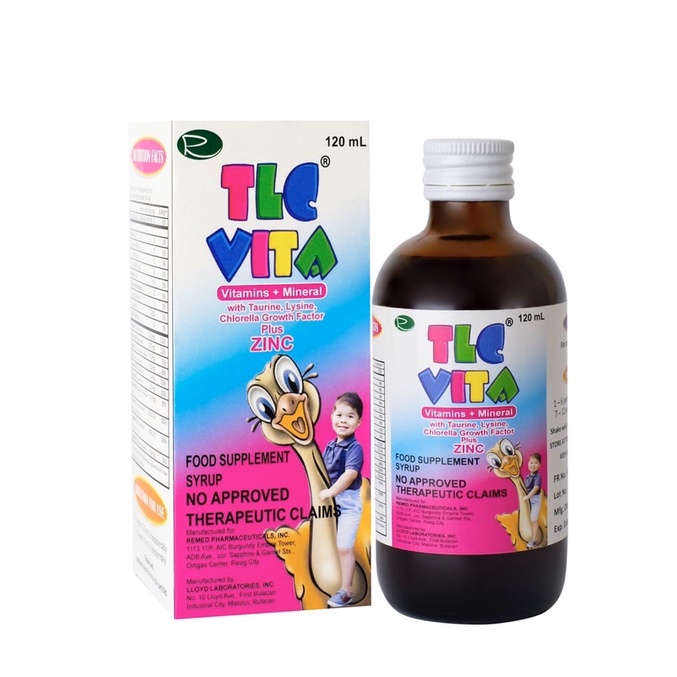 TLC Vita Syrup with Zinc 120 ml Shopee Philippines