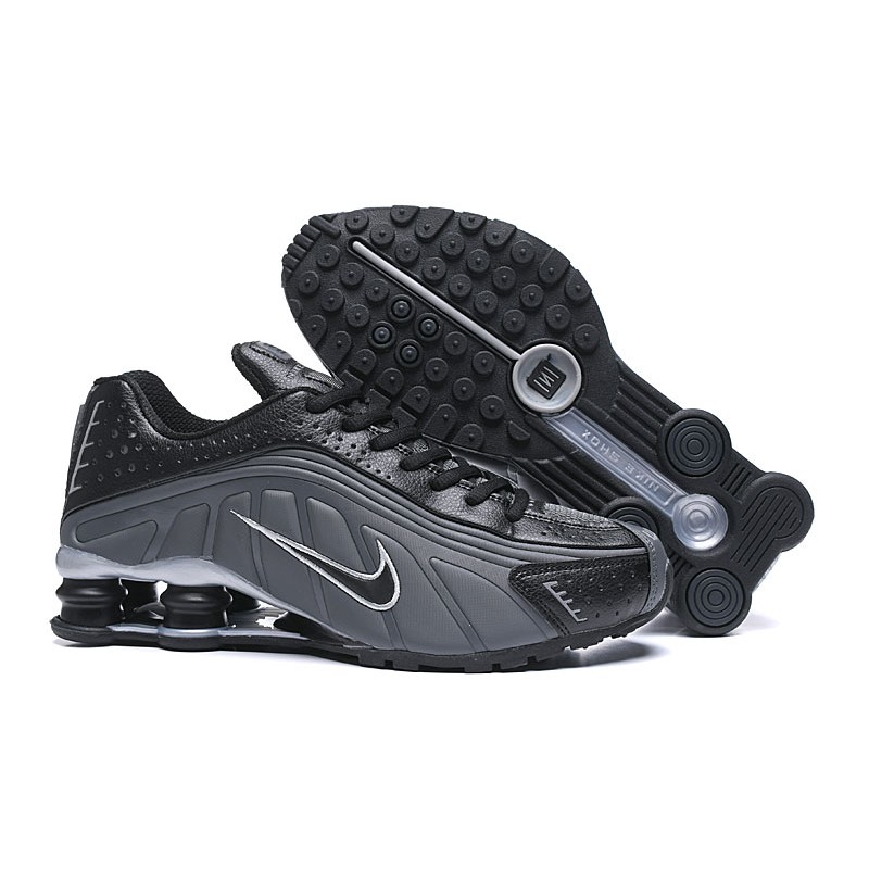 nike shox black and grey