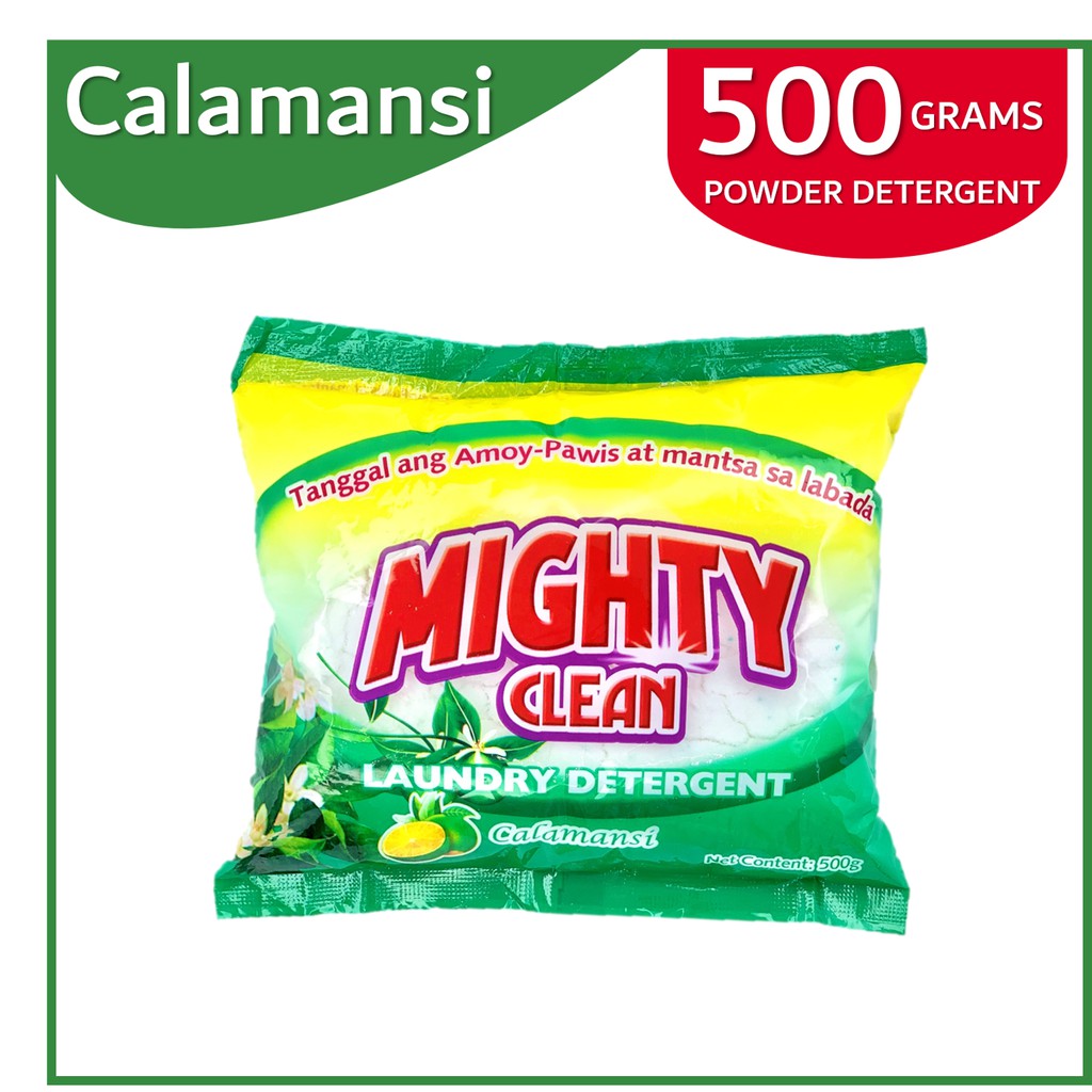 Mighty Clean Detergent Powder Calamansi - powder (green) 500 GRAMS ...