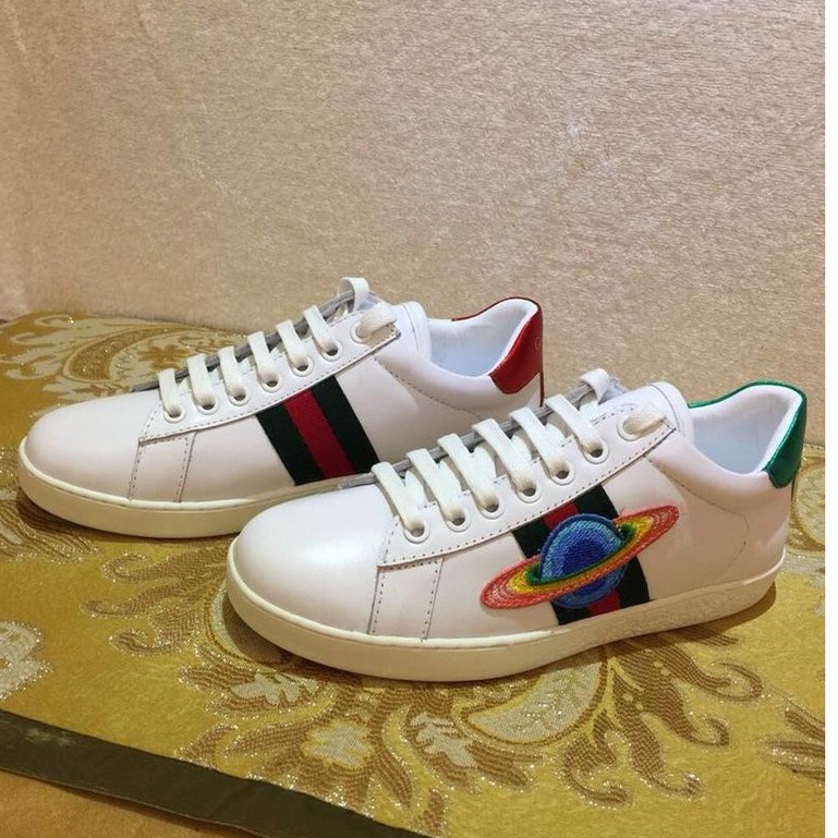 100% ORIGINAL Gucci White Sneakers Shoes For Men | Shopee Philippines