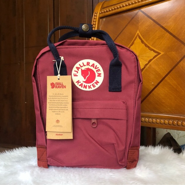 fjallraven kanken red and blue