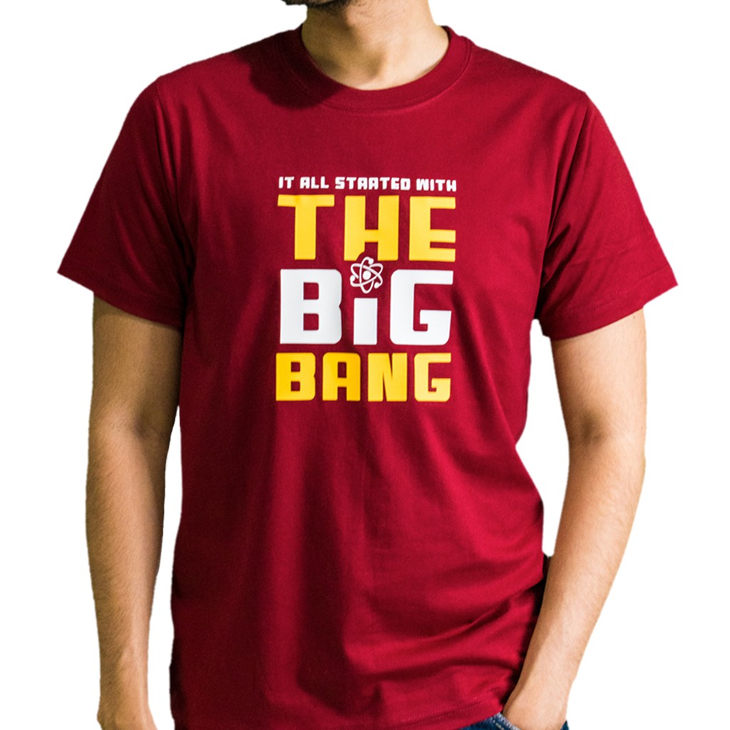 The Big Bang Theory T Shirt: It All Started With The Big Bang | Shopee ...