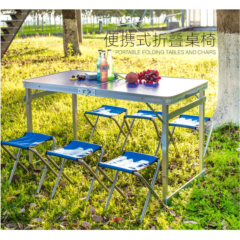 Outdoor Foldable Table Chair Picnic Folding Table Swim Table
