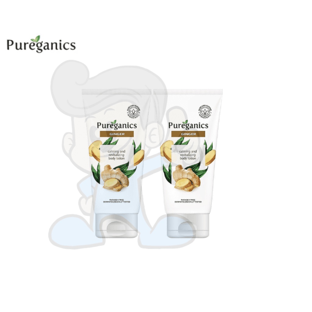 Pureganics Ginger Calming & Revitalizing Body Lotion (2 x 150 g
