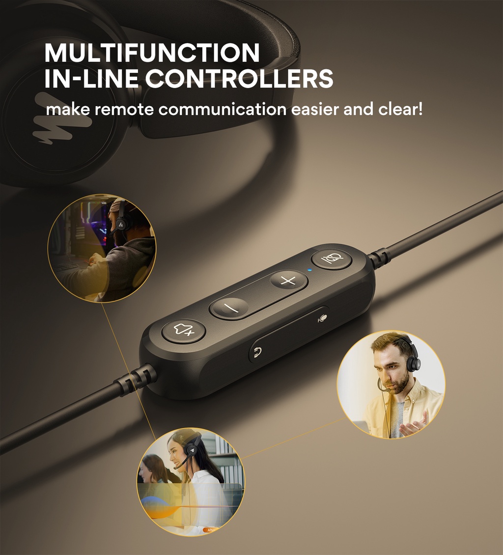 Maono HS400 USB Headset Stereo USB Headset Wired Headset USB Computer