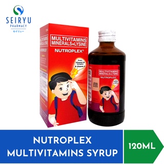 NUTROPLEX SYRUP ( MULTIVITAMINS MINERALS + LYSINE) 120ML & 250ML ...