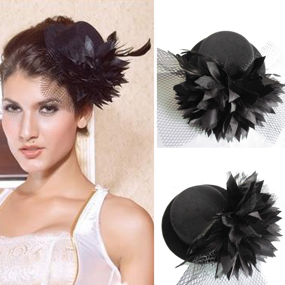 Fashion Ladies Mini Top Hat Hair Clip 