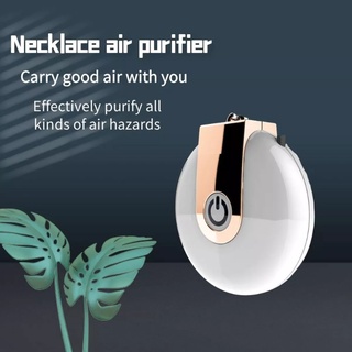 Wearable Air Purifier Necklace Personal Ionizer Portable USB Ioniser Mini purifier with hepa filter