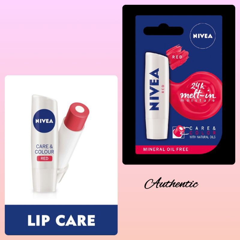 Nivea Lip Care and Colour Red 4.8g | Shopee Philippines