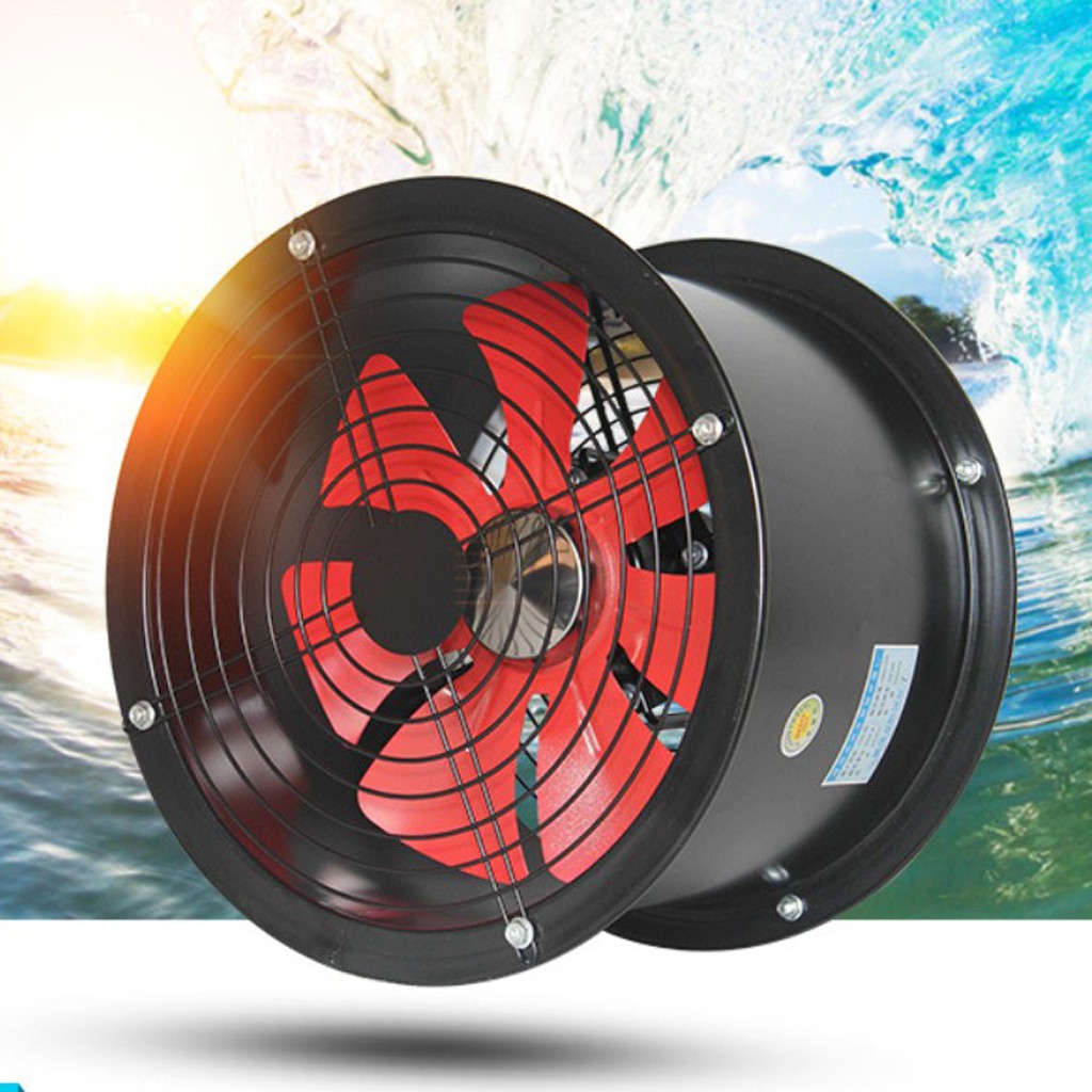 ♖Hellery♖ Industrial Exhaust Fan Window Air Ventilation Blower Booster