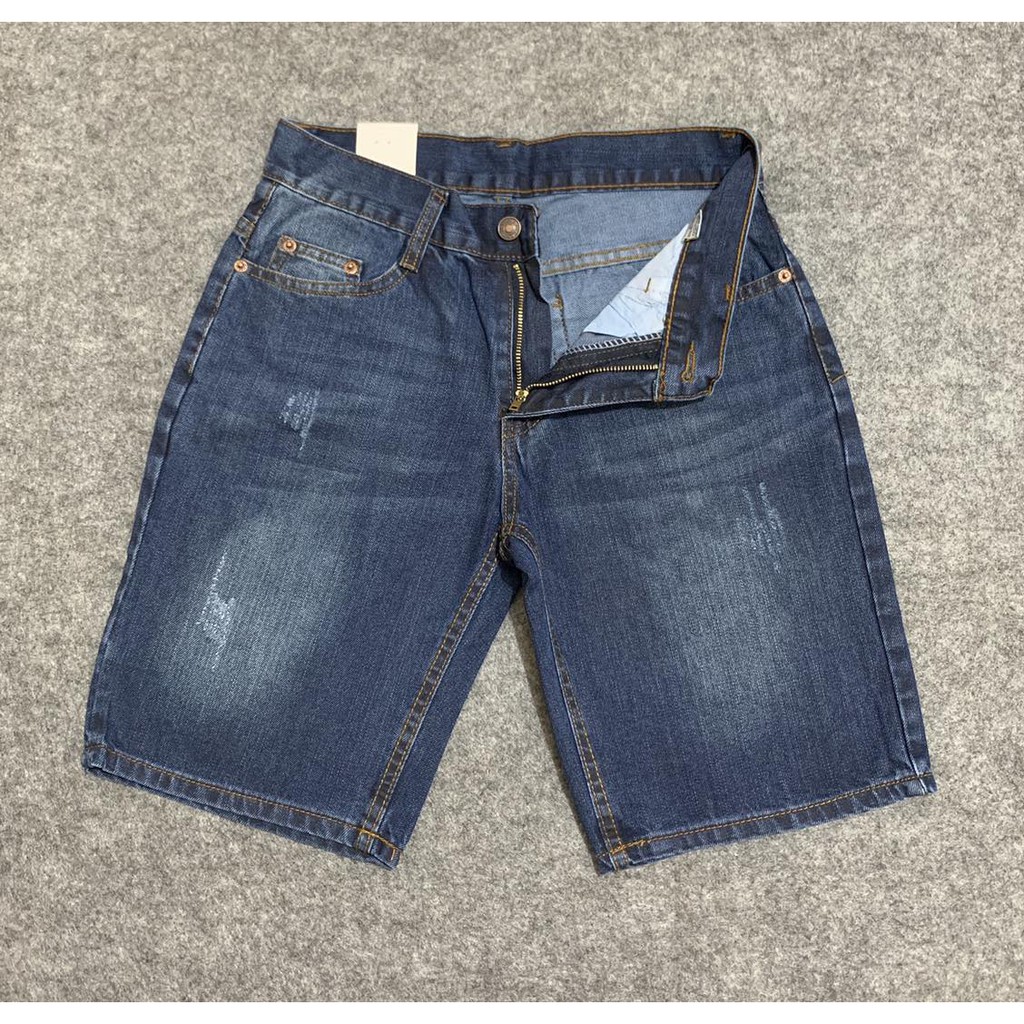 Men Denim Ripped Shorts Makapal Maong (not stretch) | Shopee Philippines