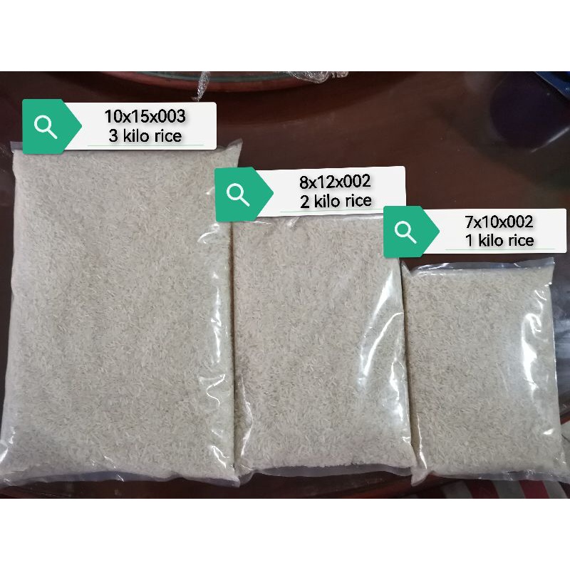 PE plastic bag 8x12(002 & 003 thickness)/ ideal for 1 kilo plastic bag/ Rice bag / Soil bag