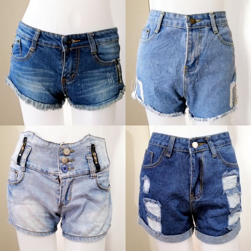 ladies blue jean shorts