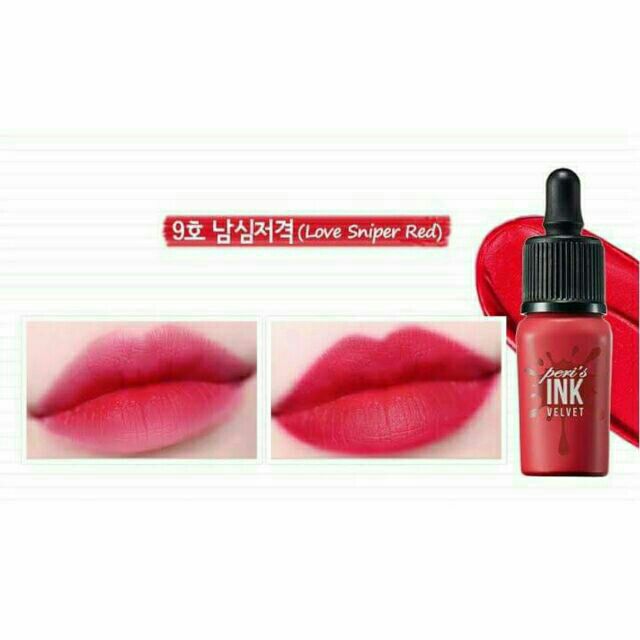 Peripera Peri S Ink Velvet Love Sniper Red Shopee Philippines