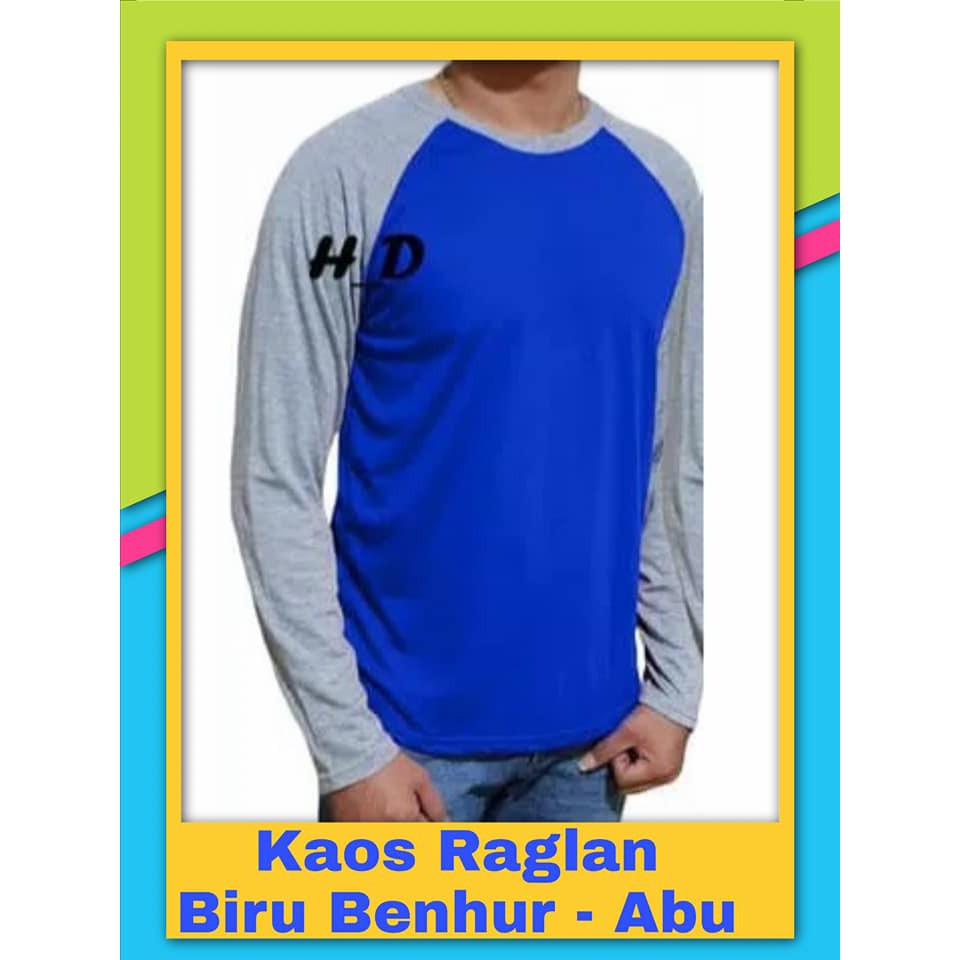 blue raglan t shirt