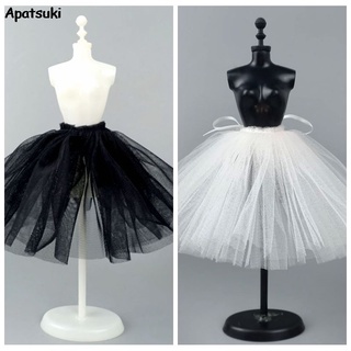1PC Petticoat Crinoline For Barbie Doll ballet Dress Tutu Underskirt Clothes Outfits 1/6 BJD Dollhouse Accessories Baby DIY Toys