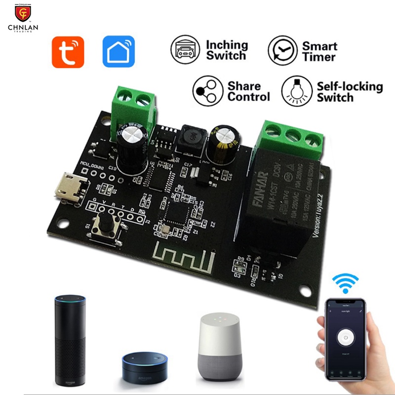 Tuya App 1 Channel Smart WiFi Relay Module Switch WiFi DIY Breaker DC5V ...