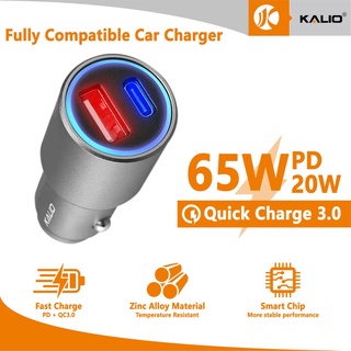 Car Charger Fast Charging Socket Port USB 3.0 + PD for Type C w/ 20w Dual Port for Phones BY08 KALIO