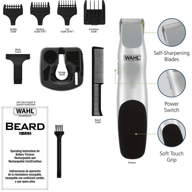 wahl beard and stubble trimmer kit