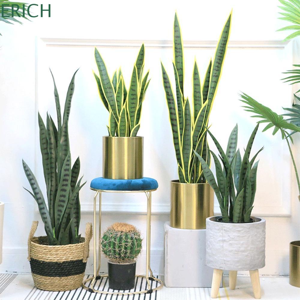 ERICH Artificial Sansevieria Office Floor DIY Indoor Outdoor Home Faux ...