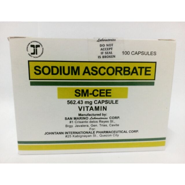 Sm Cee Sodium Ascorbate X 100 Capsule Shopee Philippines