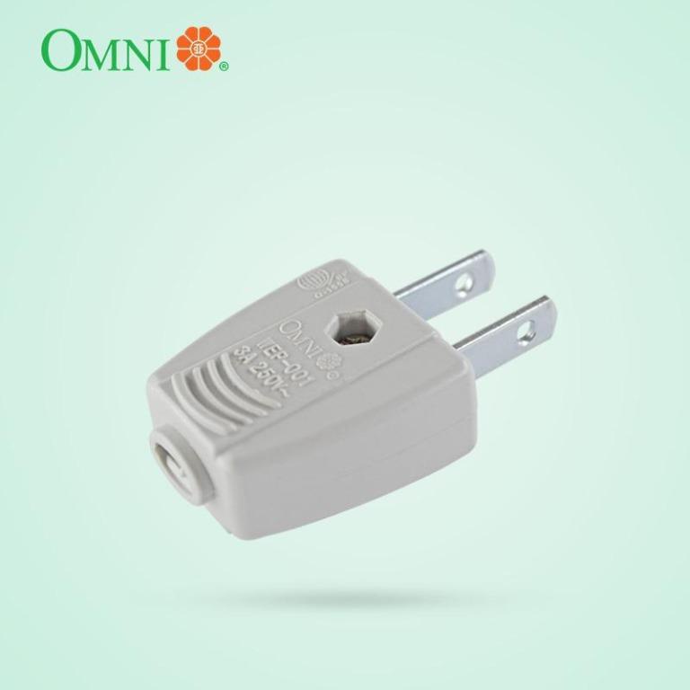 OMNI ELECTRICAL PLUG WEP-001 3A 25 WHITE COLOR | Shopee Philippines