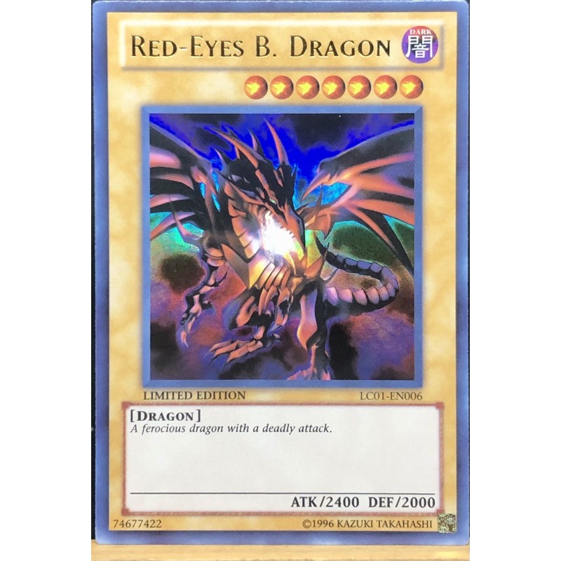 Yugioh Red Eyes B Dragon Lc01 Limited Ed Ultra Rare Shopee 