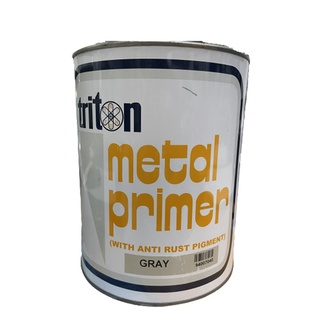 Triton Metal Primer with Anti Rust Pigment Gray 4L ( Gallon ) #7