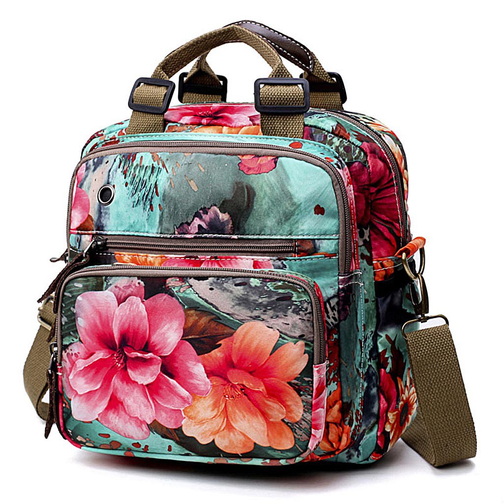 Floral Diaper Bag Cute Mommy Backpack Crossbody Baby Bags Handbag for Women | Shopee Philippines