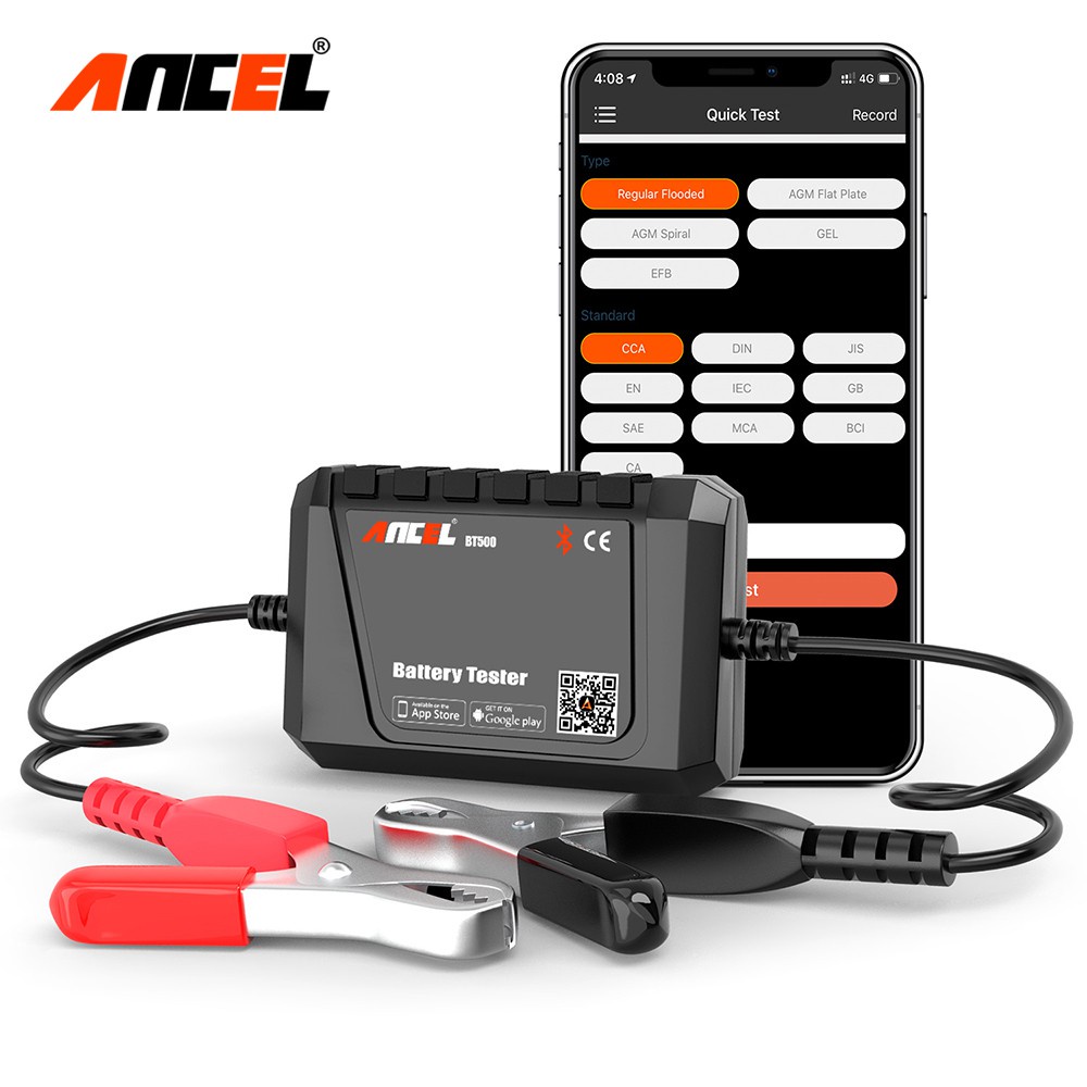Ancel Bt500 Car Battery Tester Battery Load Tester Shopee Philippines
