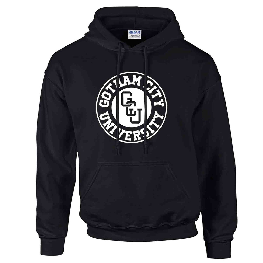 iGPrints GOTHAM CITY UNIVERSITY Comics Hoodie Jacket (Black) | Shopee ...