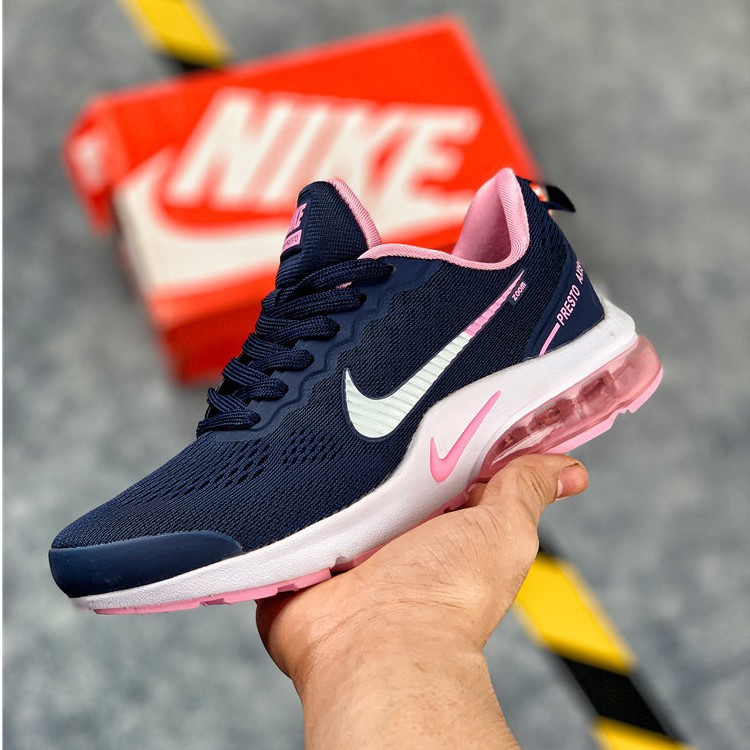 nike blue and pink running shoes