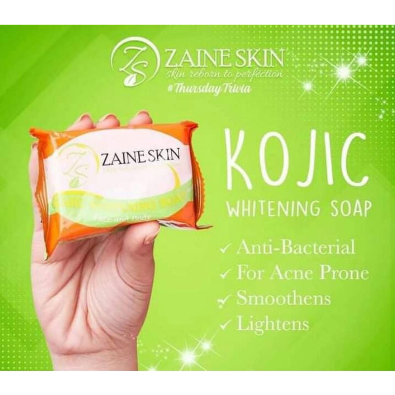 Zaine Skin Kojic Soap Whitening Soap (face & Body 90g) 