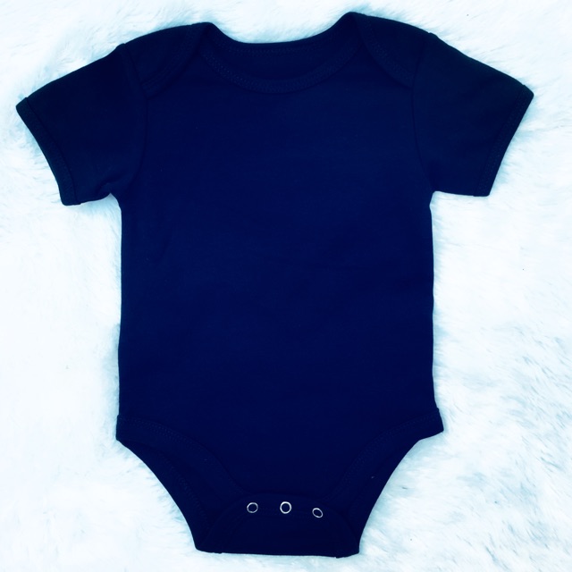 Small Wonders Plain Onesie (Navy Blue) Shopee Philippines