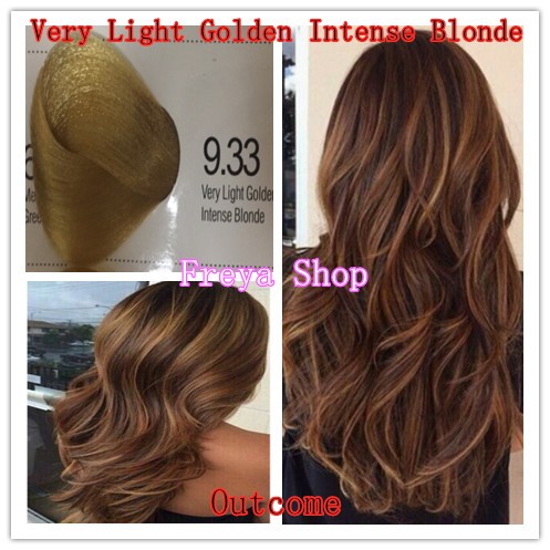 Very Light Golden Intense Blonde Hair Color With Oxidant 9 33