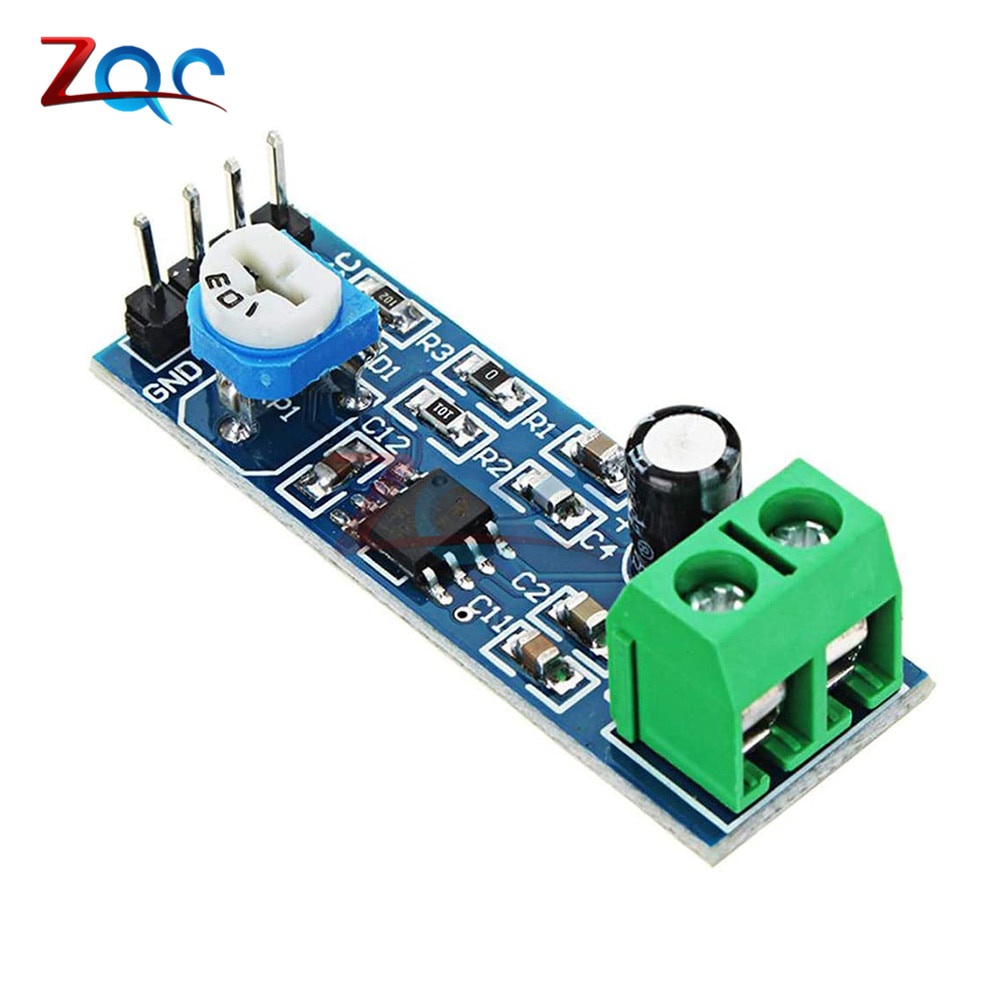 LM386 Mono Audio Amplifier Module 200 Times Gain AMP Solo 10K ...