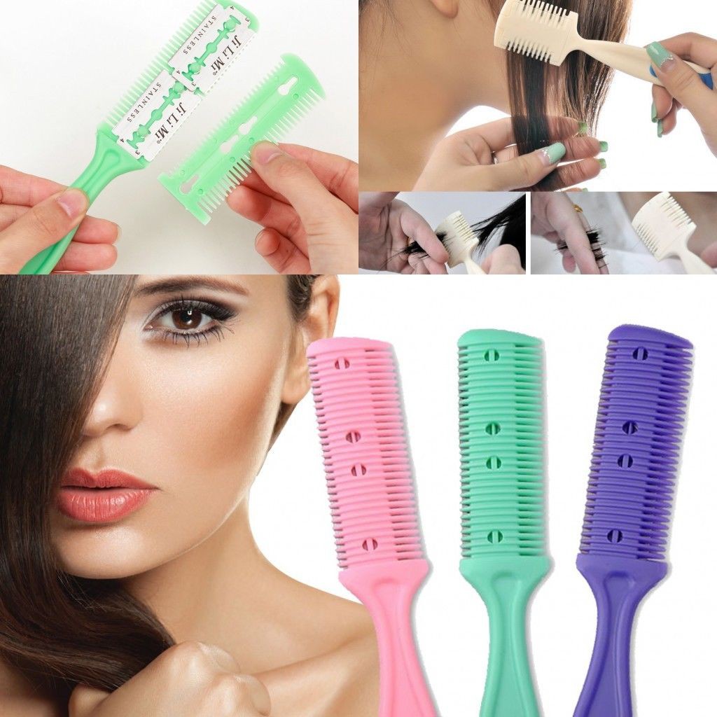 Hair Cutter Thinning Shaper Comb 2 Razor Blades Trimmer Shopee