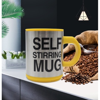 Stainless Steel Self Stirring Mug Creative Gift Auto Mixing Coffee Cup #3