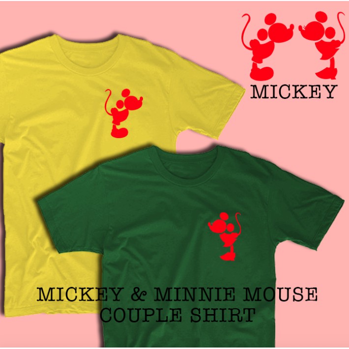 minnie mouse and mickey mouse couple shirts
