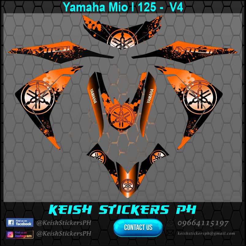 Decal for Mio I 125 V4 Shopee Philippines