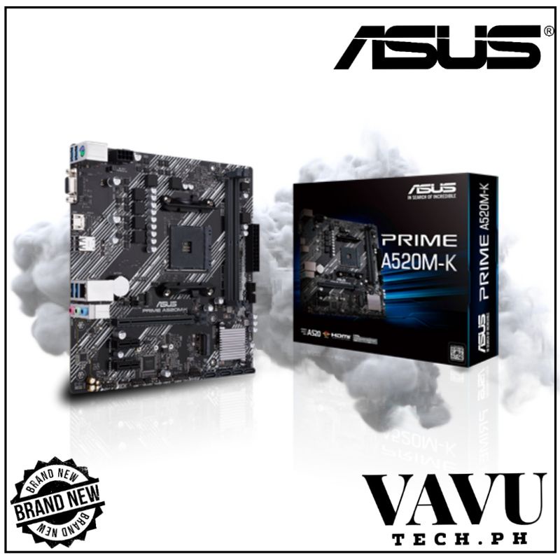 Asus Prime A520mK Motherboard AMD A520 (Ryzen AM4) mATX Motherboard