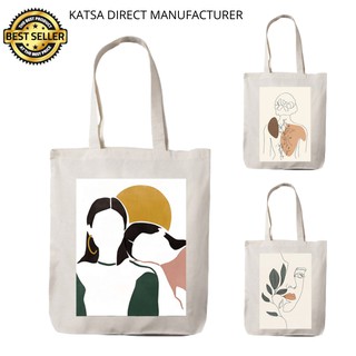 Artwork 2 Tote Bag Katsa Canvas High Quality Lady Coffee Women Boss Art Fashion