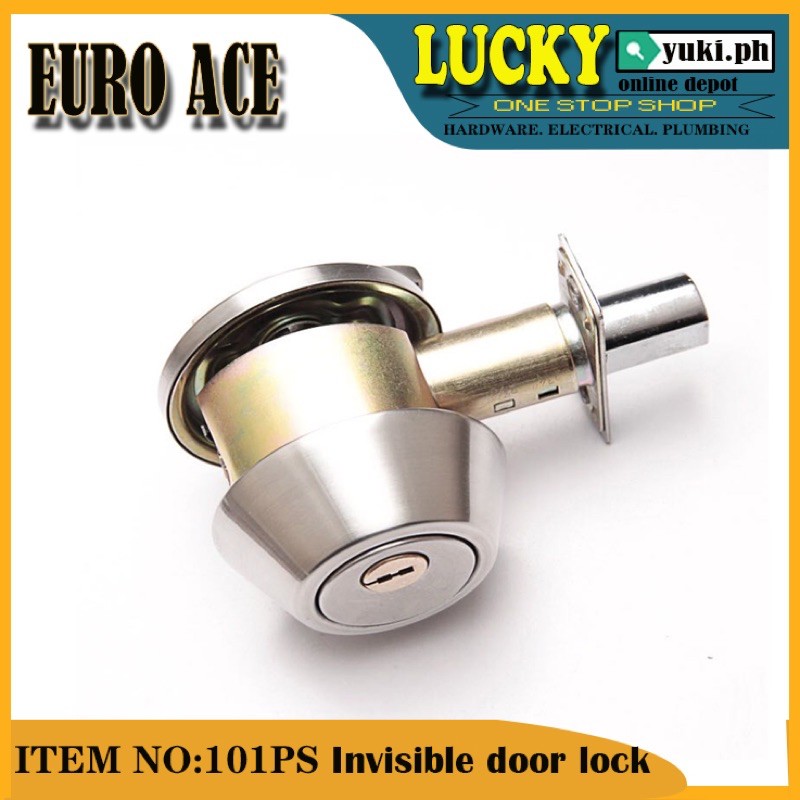 EURO ACE 101PS/101AB Door Knob Lockset with 3 Keys Privacy Handle
