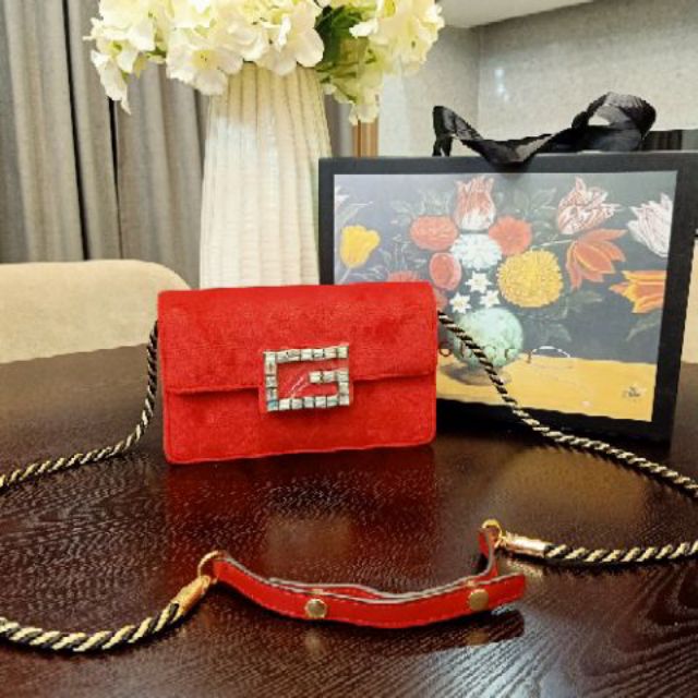 gucci velvet sling bag