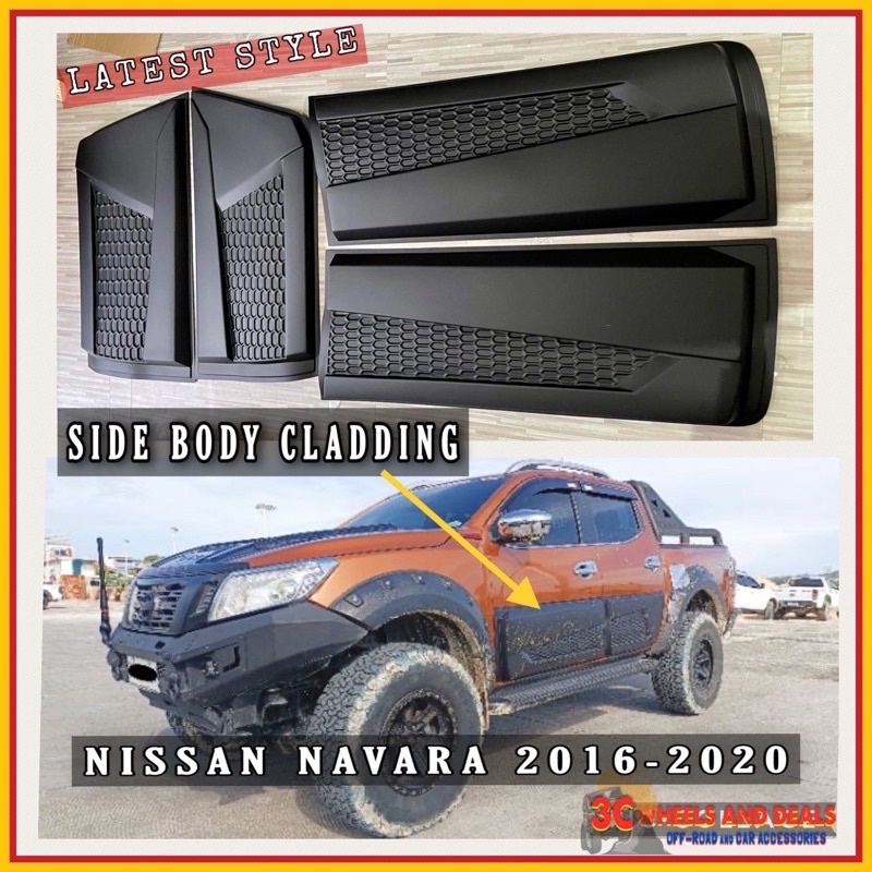 NISSAN NAVARA NP300 2016-2020 SIDE BODY CLADDING | Shopee Philippines