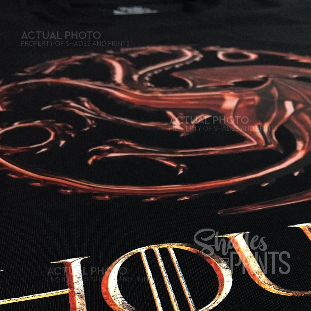 House of the Dragon Logo Printed Shirt Streetwear Comfortable Customized Unisex Premium Shirt