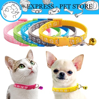【Pet Collar】 Dog Paw Collar With Bell Safety Buckle Neck for Dog and Cat Puppy Accessories