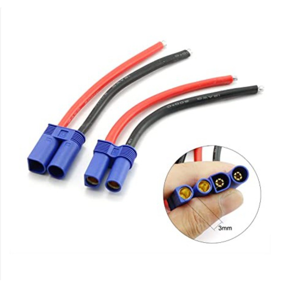 Lipo Battery connector with 10CM Wire Tplug Deans Xt30 XT60 XT90 EC2