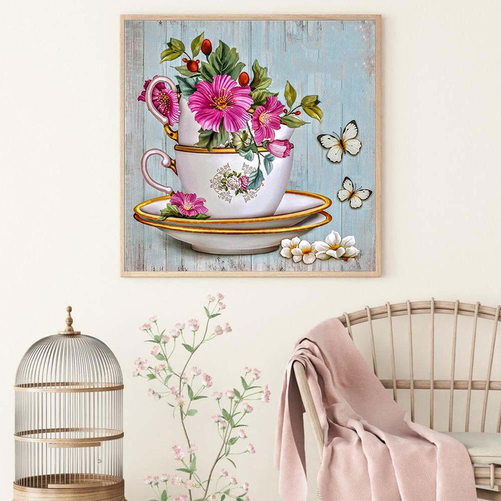 5D DIY Diamond Embroidery Painting Flowers Full Drill Mosaic Cross Stitch MF